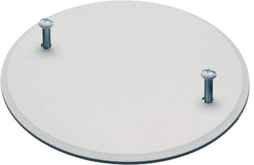 Arlington Industries - Arlington CP40 4" Round Ceiling Box Cover, Plastic w/ Screws