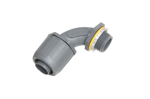 Arlington Industries - Arlington NMLT907 3/4" Non-Metallic Push-On Liquidtight 90deg Connector, Gray