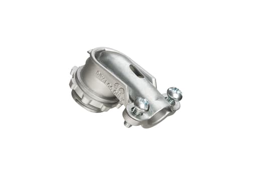 Arlington Industries - Arlington 850 3/8" 90deg Flex Connector, Zinc Die-Cast