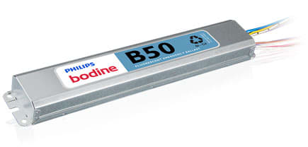 Bodine Company - Bodine B50 Emergency Ballast, Linear Fluorescent, AC/DC for T5/T8 Lamps, One or Two Lamp Operation, 120-277V