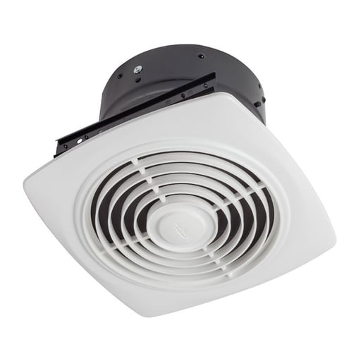 Nutone - Broan 504 1.7 Amp 120 Volt 350 CFM 6.5 Sones 13-1/2 Inch White Polymeric Square Grille Exhaust Fan