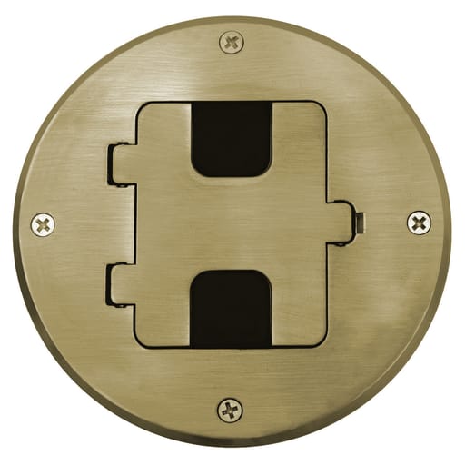 Hubbell Wiring Device - HCI RF509BR WOODFLOOR BOX FLNG/DOOR