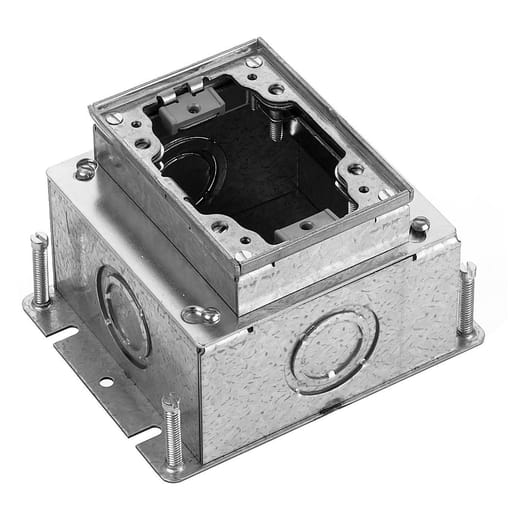 Hubbell Wiring Device - Hubbell BA24311-G RECT STEEL FB, DEEP, FULL ADJ, ALU