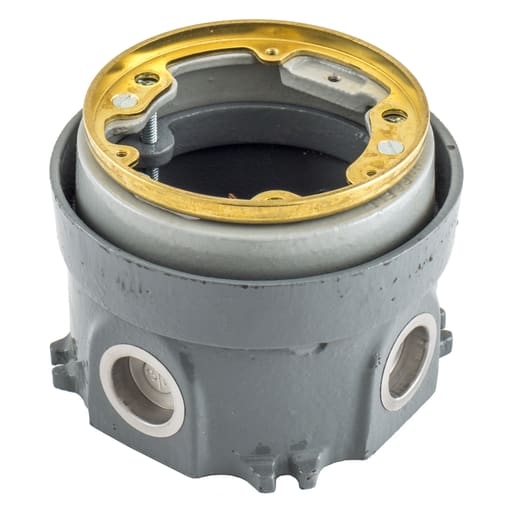 Hubbell Wiring Device - Hubbell B2503 36 In? Brass Cast Iron Round Floor Box