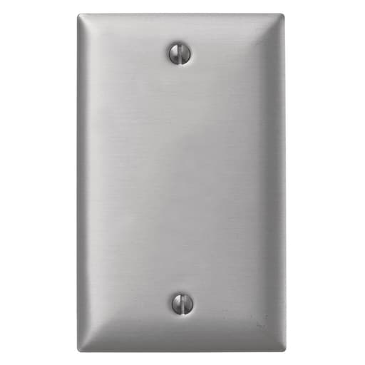 Hubbell Wiring Device - Hubbell SA13A WALLPLATE 1-G, BLANK, ALUM