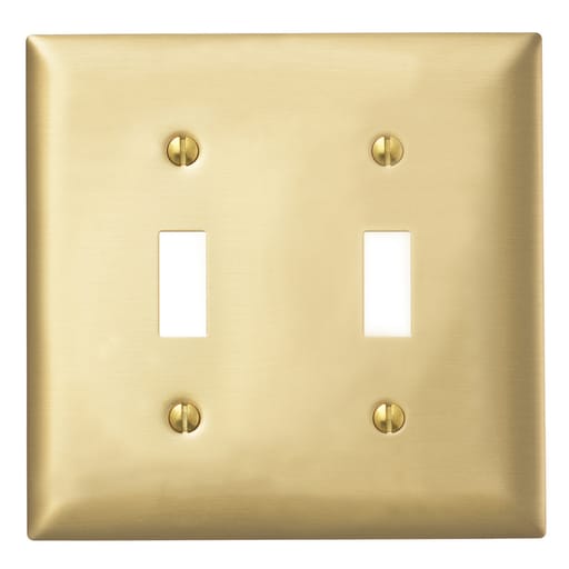 Hubbell Wiring Device - HWDK SB2 WALLPLATE 2-G, TOG OPENING