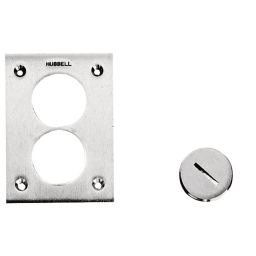 Hubbell Wiring Device - HWDK SA5020 FLUSH PLUG, 2-1/8", ALU