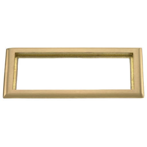 Hubbell Wiring Device - Hubbell SB3085 3-Gang 6 x 11.34 Inch Brass Rectangular Floor Box Carpet Flange