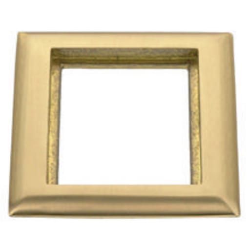 Hubbell Wiring Device - Hubbell SB3083 6 x 4.85 Inch 1-Gang Brass Carpet Flange