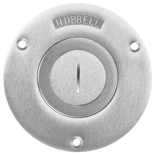 Hubbell Wiring Device - Hubbell SA2725 2-1/8 x 1 Inch Aluminum Floor Box Cover