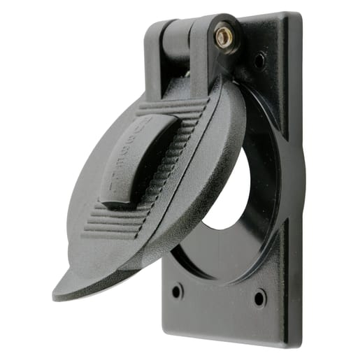 Hubbell Wiring Device - Hubbell HBL7780 LIFT COVER, POLYCARBONATE, L SER INLETS