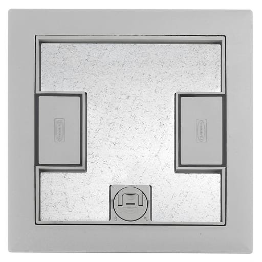 Hubbell Wiring Device - Hubbell LCFBCGYA 10.3 x 10.3 Inch Gray Reinforced Non-Metallic Floor Box Cover