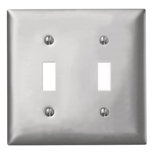 Hubbell Wiring Device - HWDK SA2 WALLPLATE 2-G, TOG OPENING