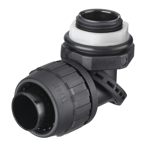Hubbell Wiring Device - Hubbell PS0759NBK 3/4 Inch Black Male Non-Metallic Liquidtight Conduit