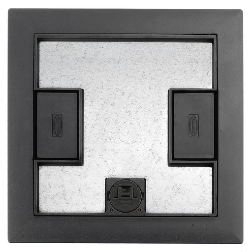 Hubbell Wiring Device - Hubbell LCFBCBKAF-BOX, LRG-CAP, COV, SCRUB WATER, BK