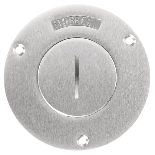 Hubbell Wiring Device - Hubbell SA2925F-BOX CVR, RND (2-1/8), ALU