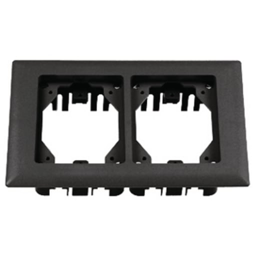 Hubbell Wiring Device - Hubbell PFBRFBL2CARP FLANGE, PLASTIC, 2-G, RECT, BLACK