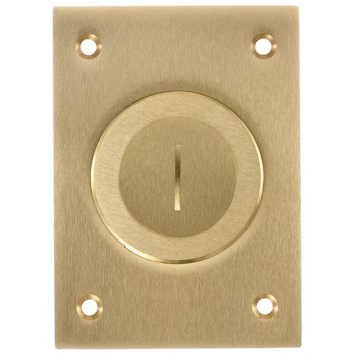 Hubbell Wiring Device - Hubbell S2625 2-1/8 x 1 Inch Brass Rectangular Floor Box Cover