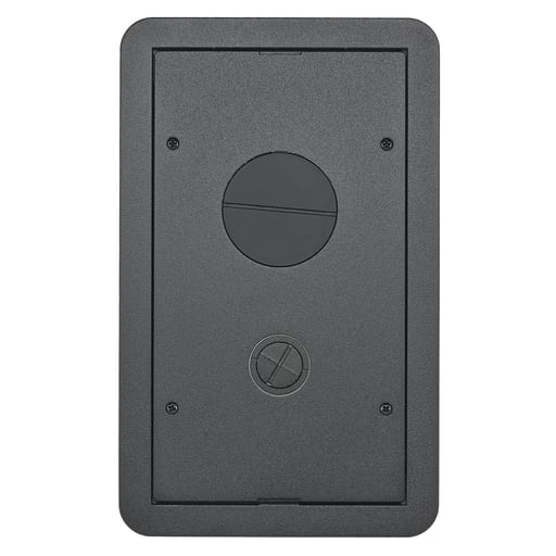 Hubbell Wiring Device - Hubbell 2GCFFCVRBK2G CARPET FF CVR, BLACK POWDER