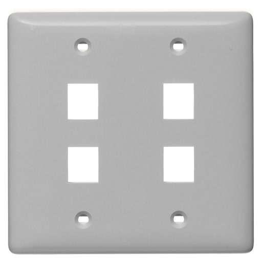 Hubbell Wiring Device - HPW NSP24GY PLATE, WALL,LABEL-LESS,