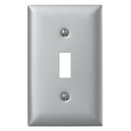 Hubbell Wiring Device - Hubbell SA1 WALLPLATE 1-G, TOG OPENING, ALUM