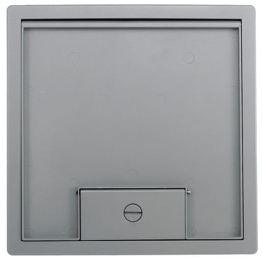 Hubbell Wiring Device - Hubbell HBLTCGNTSW 10.69 x 10.69 Inch Granite Die-Cast Metal Floor Box Cover and Flange Assembly