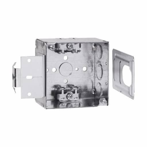 Crouse-Hinds - Crouse-Hinds Series TP431MSB 4 x 4 x 2-1/8 Inch Steel Welded Square Outlet Box