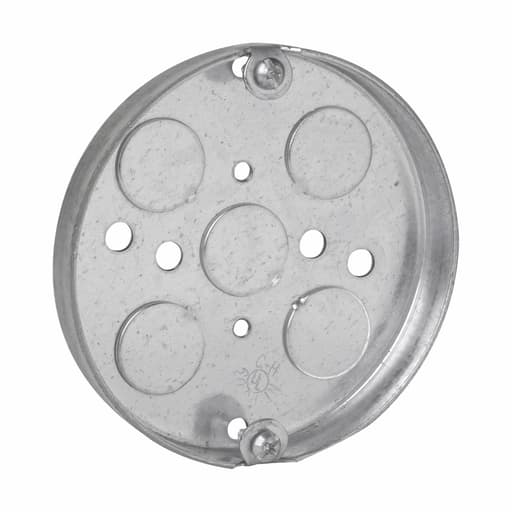 Crouse-Hinds - Crouse-Hinds TP269 4" x 1/2" Steel Round Ceiling Pan