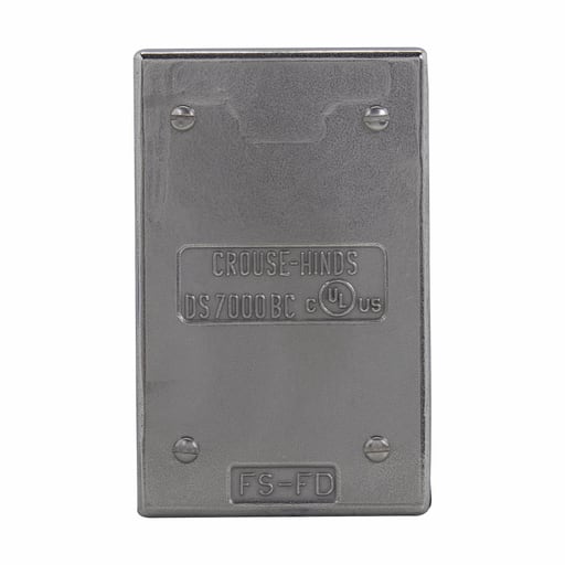 Crouse-Hinds - Crouse-Hinds Series DS7000BC Stainless Steel Conduit Device Box Blank Cover