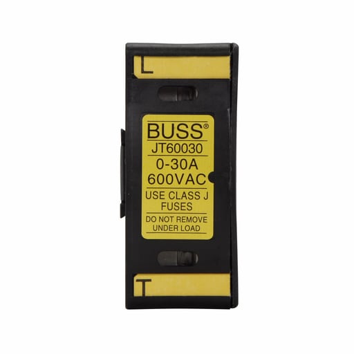 Bussmann Mfg. - Bussmann JT60060 600vAC/DC 60amp Finger-Safe Fuse Holder, Non-Indicating. For use with Bussmann Class-J fuses - (LPJ, JKS Series)