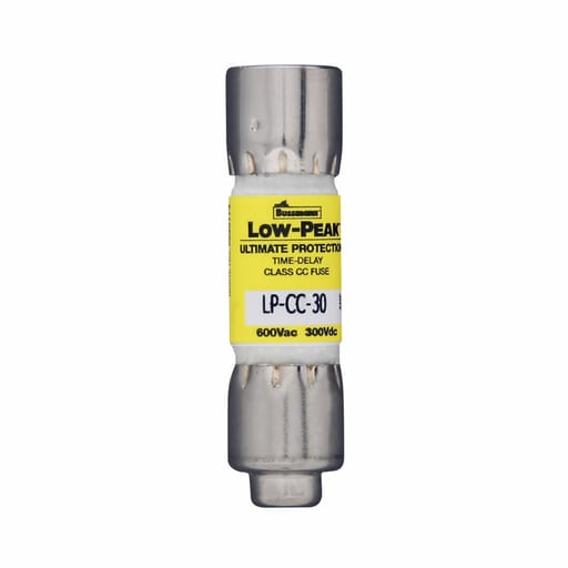 Bussmann Mfg. - Bussmann LP-CC-6 6amp Low-Peak™ Time-Delay, Current-Limiting, Class-CC Fuse, Rejection-Type, 600Vac/300Vdc