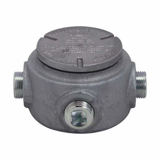 Crouse-Hinds - Crouse-Hinds GUR2 3/4" Iron Alloy Conduit Outlet Box with Cover