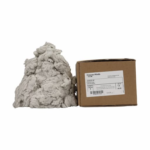 Crouse-Hinds - Crouse-Hinds CHICO-X7 1lb Conduit Sealing Fiber, Mineral Wool