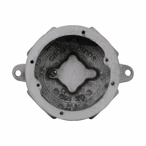Crouse-Hinds - Crouse-Hinds GRF39 4" Round Outlet Box, Iron Alloy, 3-1/8" Deep, Untapped Surface