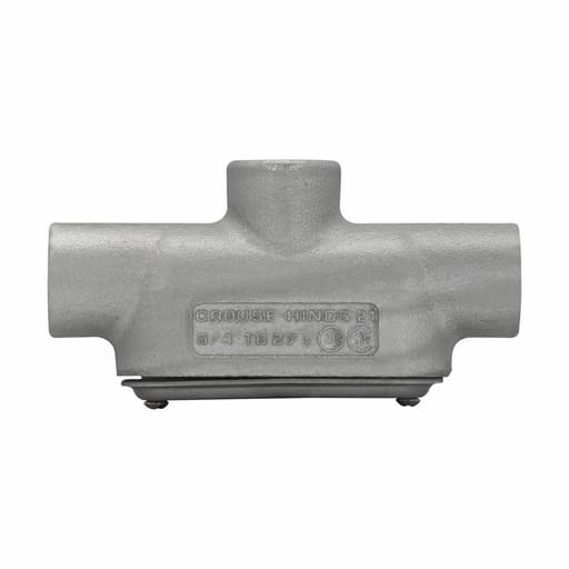 Crouse-Hinds - Crouse-Hinds Series TB27 CG 3/4 Inch Cast Iron Form7 Type TB Pre-Assembled Conduit Body and Cover with Gasket