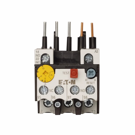Cutler-Hammer / Eaton - Cutler-Hammer XTOB010BC1 XT IEC bimetallic overload relay, 6-10A overload range, 45 mm Frame size, 1NO-1NC contact configuration, Direct to contactor mounting, used with 7-15A contactor, 10A trip type