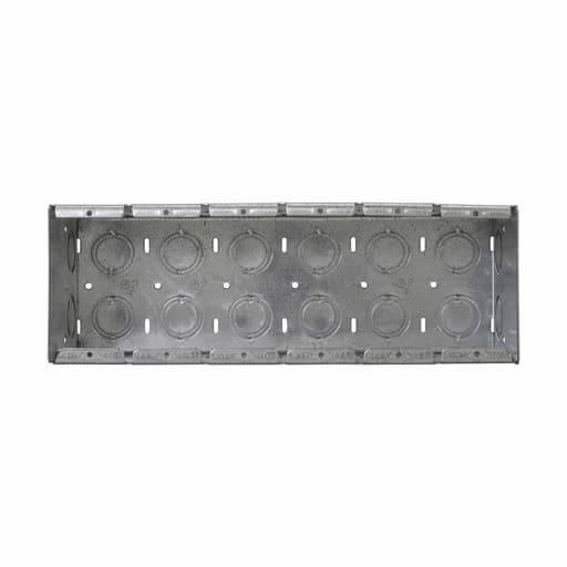 Crouse-Hinds - Crouse-Hinds TP695 11" x 3-1/2" x 3-3/4" Steel 6-Gang Masonry Box