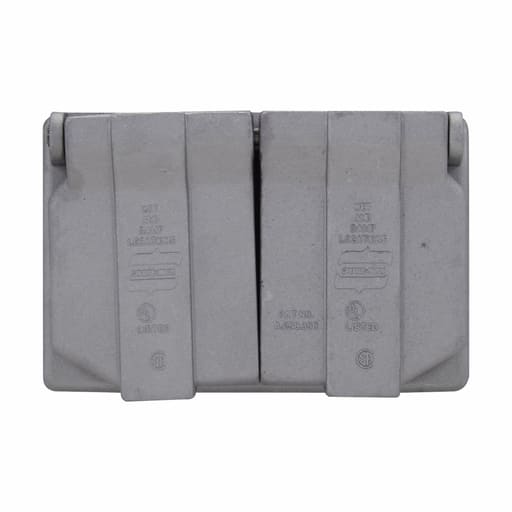 Crouse-Hinds - Crouse-Hinds WLRD1 Wet Location Cover. Duplex Receptacle Cover, Horizontal Mount