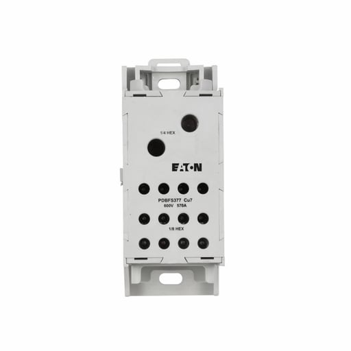 Cutler-Hammer / Eaton - CUT CHDB377F PWR DST BLK-570A,1P,(2)300KCMIL-4AWG LIN