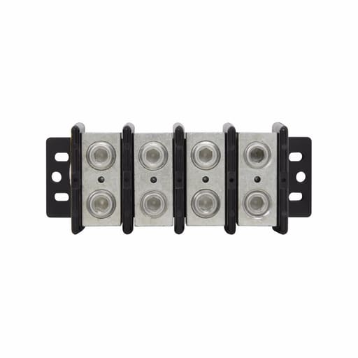Bussmann Mfg. - Bussmann Series 16005-4 4-Pole 6 AWG to 350 MCM Thermoplastic Splicer Power Terminal Block