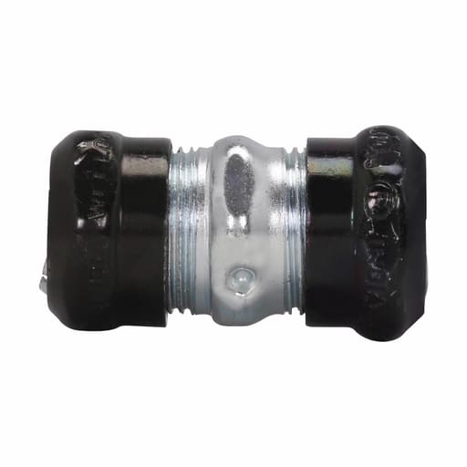 Crouse-Hinds - Crouse-Hinds 665RT 2" Steel Raintight Compression EMT Coupling - Straight, Non-Insulated