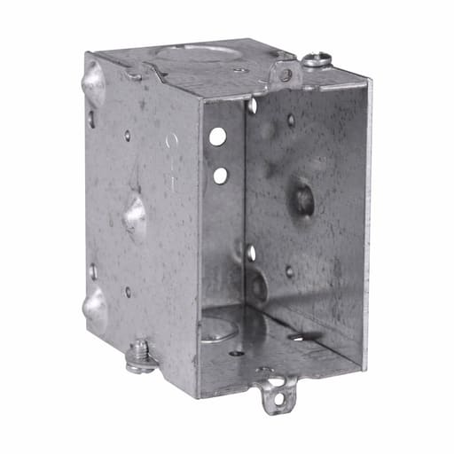 Crouse-Hinds - Crouse-Hinds Series TP214 3 x 2 x 2-1/2 Inch Steel Gangable Switch Box