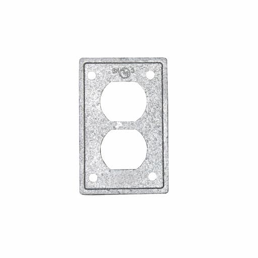 Crouse-Hinds - Crouse-Hinds RCM1 Malleable Iron Type FS and FD Device Box Duplex Receptacle Cover