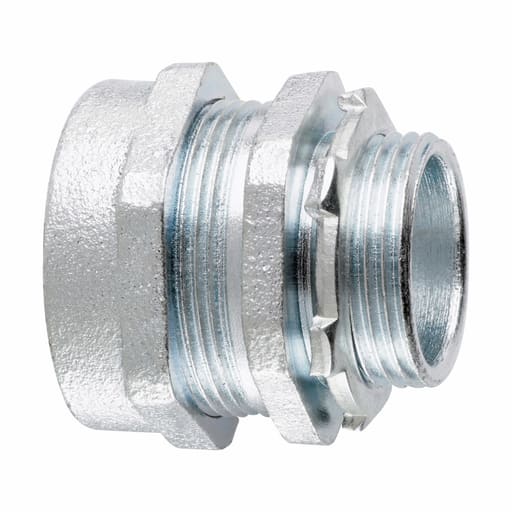 Crouse-Hinds - Crouse-Hinds CPR6 2" Malleable Iron Non-Insulated Straight Compression Rigid Conduit Connector