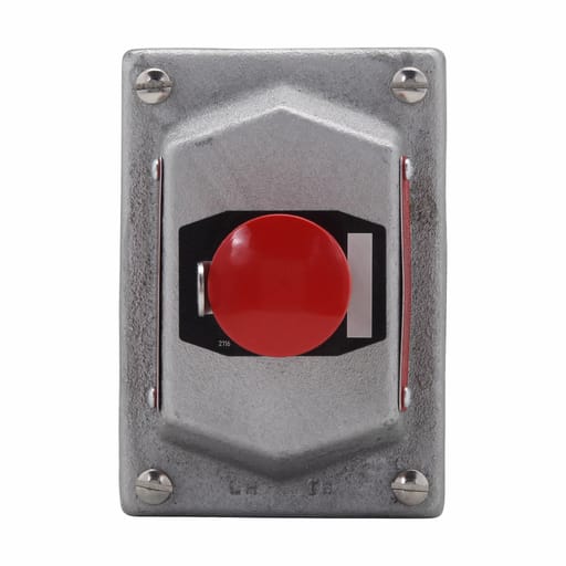Crouse-Hinds - Crouse-Hinds Series DSD918 S769 EM-SP 1-Button 600 VAC Heavy Duty Front Operated Push Button Station