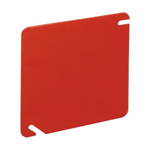 Crouse-Hinds - Crouse-Hinds Series TP472RED Red Steel Flat Blank Square Box Cover