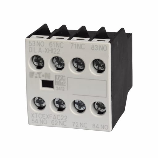 Cutler-Hammer / Eaton - Eaton Electrical XTCEXFAC22 2NO-2NC B-C Front Mount A-Frame Contactor Auxiliary Contact