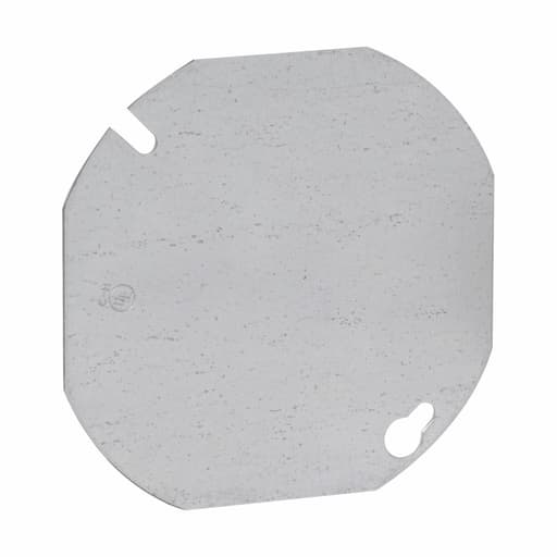 Crouse-Hinds - Crouse-Hinds TP322 4" Steel Flat Blank Octagon Box Cover