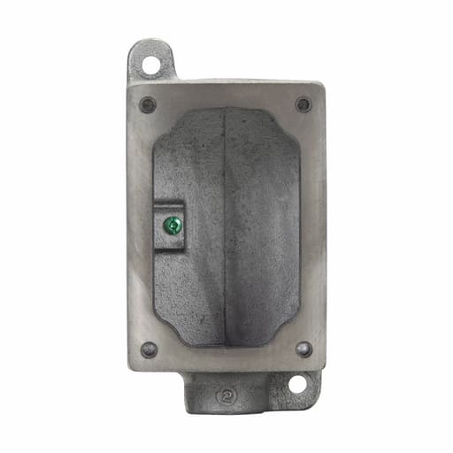 Crouse-Hinds - Crouse-Hinds EDS271 SA 1-Gang Copper Free Aluminum Dead End Control Station Back Box
