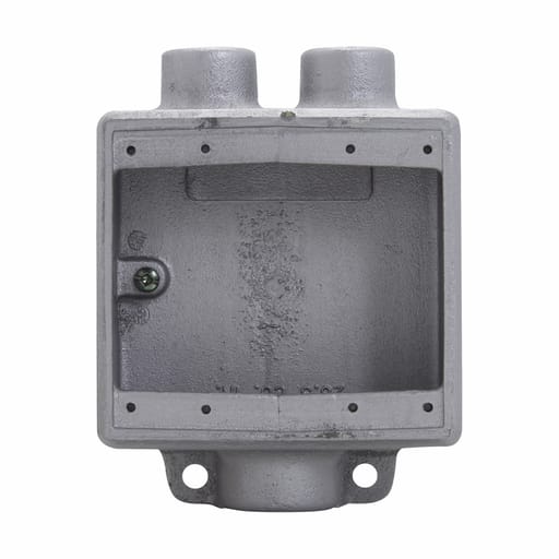 Crouse-Hinds - Crouse-Hinds FSD212 3/4" 2-Gang Cast Iron Type FSD Conduit Device Box